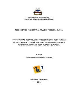 universidad de guayaquil facultad de ciencias psicol&oacute;gicas tesis de