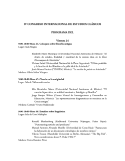Programa viernes 24 - UNAM