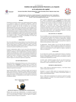 An&aacute;lisis del apalancamiento financiero y su impacto en la estructura