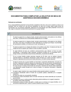 pasos para solicitar la beca socioecon&oacute;mica durante el i ciclo 2015