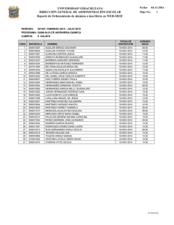 ingenier&iacute;a qu&iacute;mica - Universidad Veracruzana
