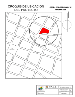 CROQUIS DE UBICACION DEL PROYECTO