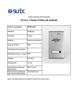 Modelo: Frente 4 hilos de embutir - Surix