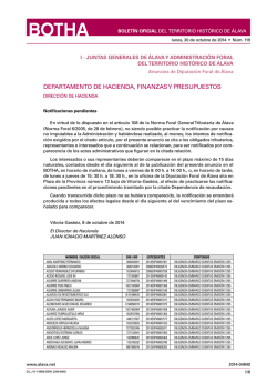 Notificaciones pendientes - Diputaci&oacute;n Foral de &Aacute;lava