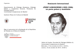 Seminario Internacional - Universidad Complutense de Madrid