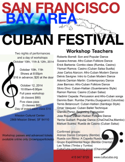 Flyer con toda la informacion correcto San Francisco - CultuCuba