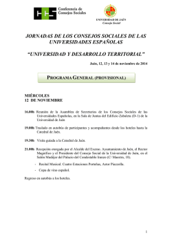 jornadas de presidentes y secretarios de consejos sociales de las