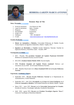 Hoja de vida Marco Herrera