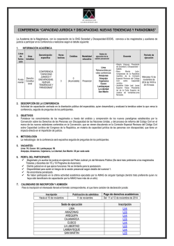 capacidad juridica y discapacidad. nuevas tendencias y paradigmas