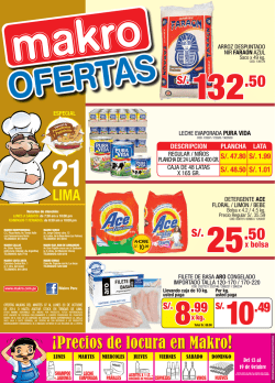 S/. 1.89 x kg. - Makro