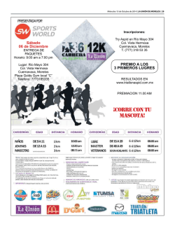 &iexcl;CORRE CON TU MASCOTA! - La Uni&oacute;n