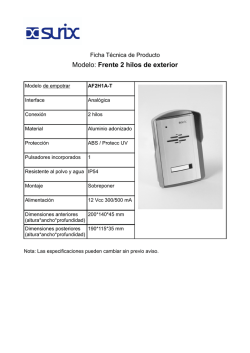 Modelo: Frente 2 hilos de exterior - Surix