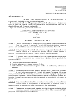 Creaci&oacute;n del Programa para el Desarrollo de Infraestructura y