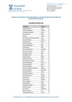 Estimado amigo - Universidad de Alcal&aacute;