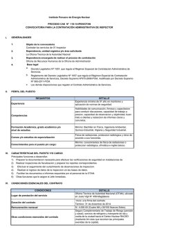 CAS No 118-14-IPEN/OTAN - Instituto Peruano de Energ&iacute;a Nuclear