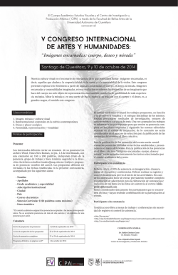 V Congreso internacional de artes y humanidades - Facultad de