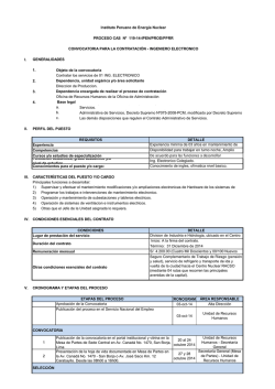CAS No 119-14-IPEN/PROD/PPRR - Instituto Peruano de Energ&iacute;a