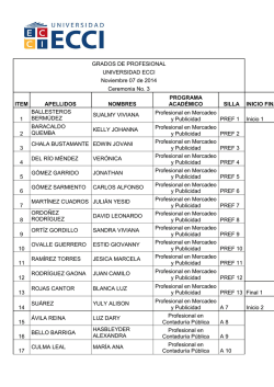 Ceremonia No. 3 del 07 de - ECCI