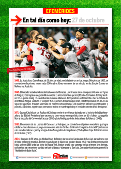 Efemerides 27 octubre - Meridiano