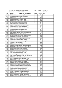 CARNET APELLIDOS Y NOMBRES - CUNOC