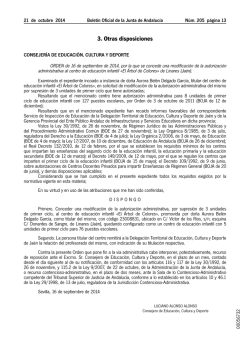 3. Otras disposiciones - Junta de Andaluc&iacute;a