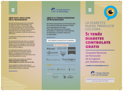 Si ten&eacute;s diabetes controlate gratis - Consejo Argentino de