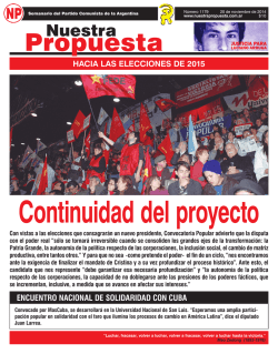 Nuestra Propuesta - Partido Comunista de la Argentina