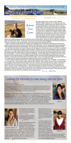 Santa Marta New s Santa Marta New s - Rancho Santa Marta