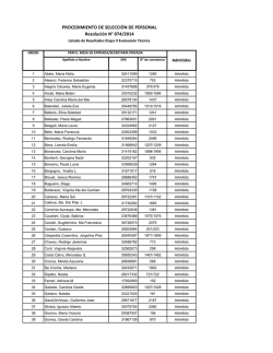 Resoluci&oacute;n N&deg;074/2014 (Perfil Mesa de Entradas - Secretaria Privada)