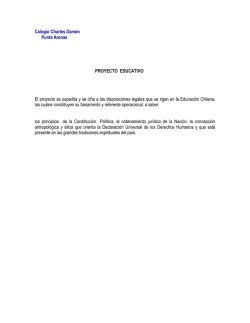 proyecto educativo - COLEGIO CHARLES DARWIN | PUNTA ARENAS