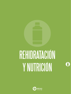 REHIDRATACI&Oacute;N Y NUTRICI&Oacute;N - Medicom