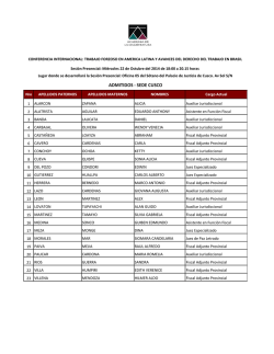 ADMITIDOS - SEDE CUSCO