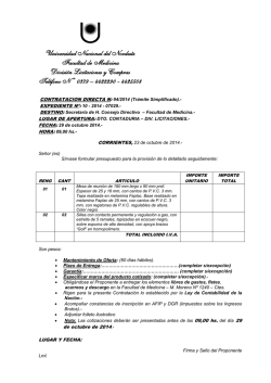 Universidad Nacional del Nordeste Facultad de Medicina Divisi&oacute;n