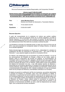Informe Legal N&deg; 490-2014-GART - osinergmin