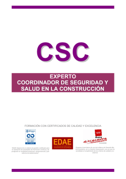 experto coordinador de seguridad y salud en la - Acceso Alumnos