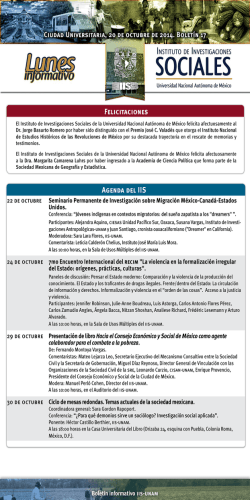 Descargue el bolet&iacute;n Lunes Informativo - Instituto de
