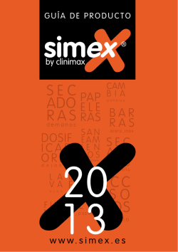 GU&Iacute;A DE PRODUCTO - Simex