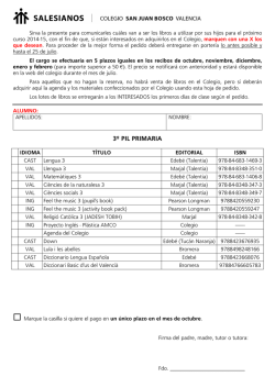 COMUNICADO VENTA LIBROS PRIMARIA - campello