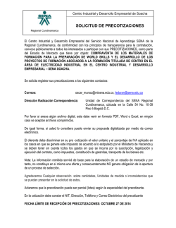 Estudio de Mercado - Contrataci&oacute;n SENA