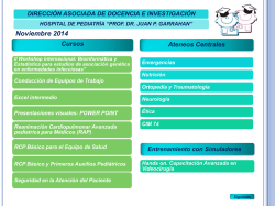 Noviembre - Hospital de Pediatr&iacute;a SAMIC Prof. Dr. Juan P. Garrahan