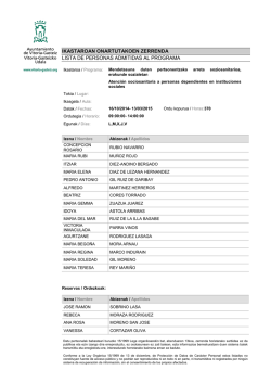 Onartutakoen zerrenda - Ayuntamiento de Vitoria-Gasteiz