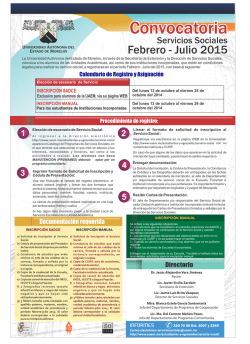 Llenar el formato de solicitud de inscripci&oacute;n al Servicio Social