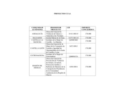 proyectos seleccionados - EEA GRANTS