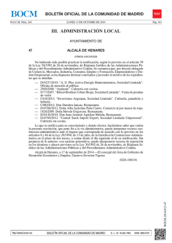 PDF (BOCM-20141013-47 -1 p&aacute;gs -71 Kbs) - Sede Electr&oacute;nica del