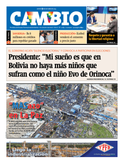 &ldquo;MASazo&rdquo; en La Paz - Cambio