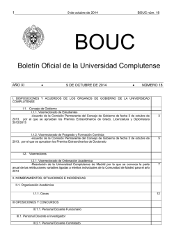 Bolet&iacute;n Oficial de la Universidad Complutense