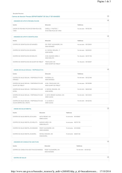 Centros de Atenci&oacute;n primaria del Departamento de Manises