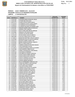 ingenier&iacute;a petrolera - Universidad Veracruzana