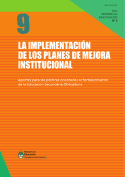 la implementaci&oacute;n de los planes de mejora institucional