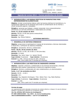 Descarga la agenda completa en PDF - Inti